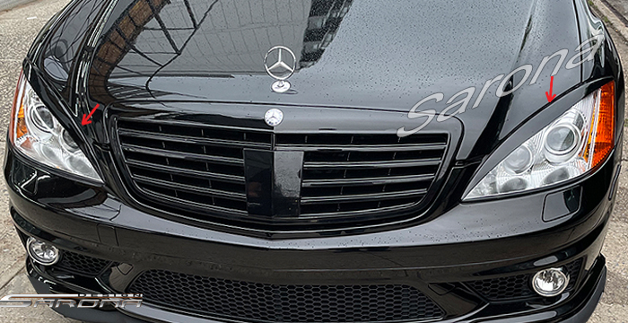 Custom Mercedes S Class Sedan Eyelids (2007 - 2013) - $170.00 (Part #MB-011-EL)
